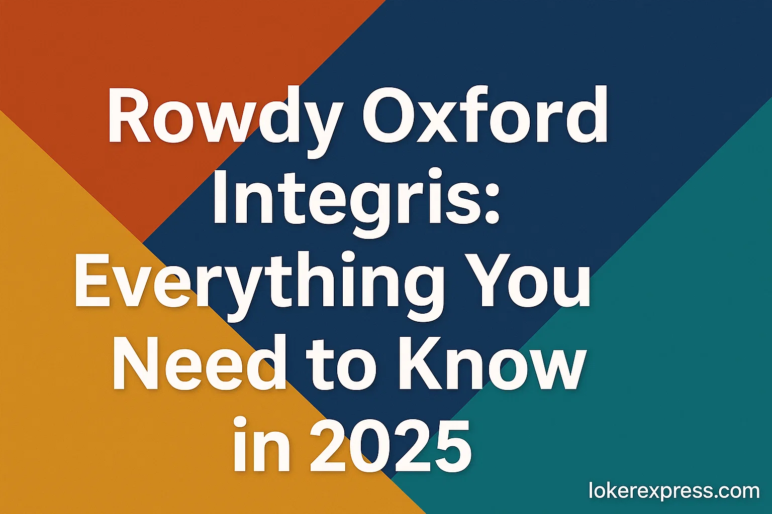 Rowdy Oxford Integris