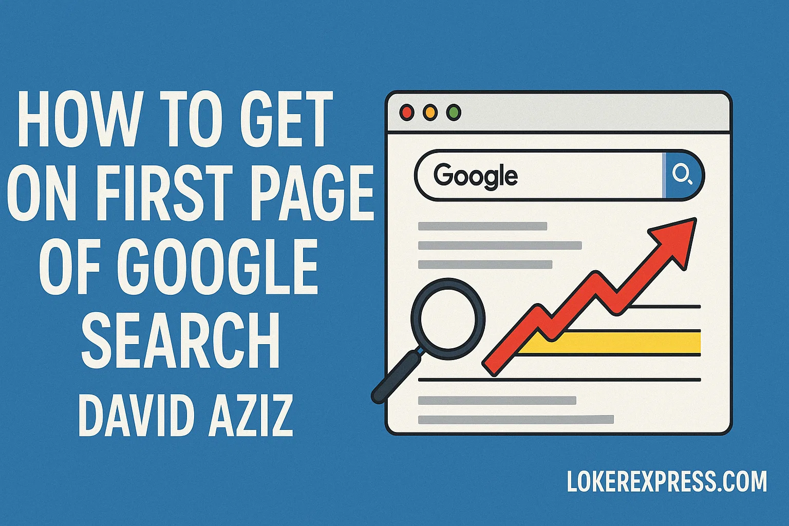 How to Get on First Page of Google Search David Aziz