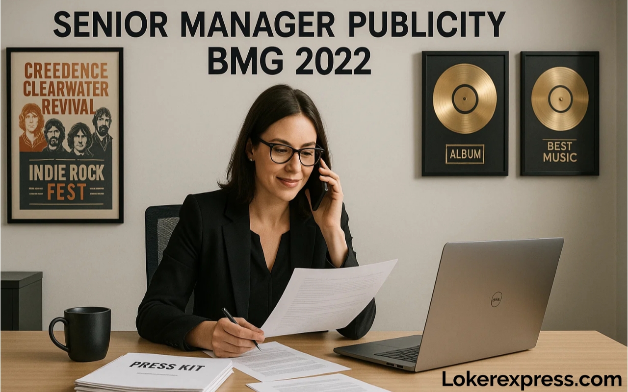 Senior Manager Publicity BMG 2022