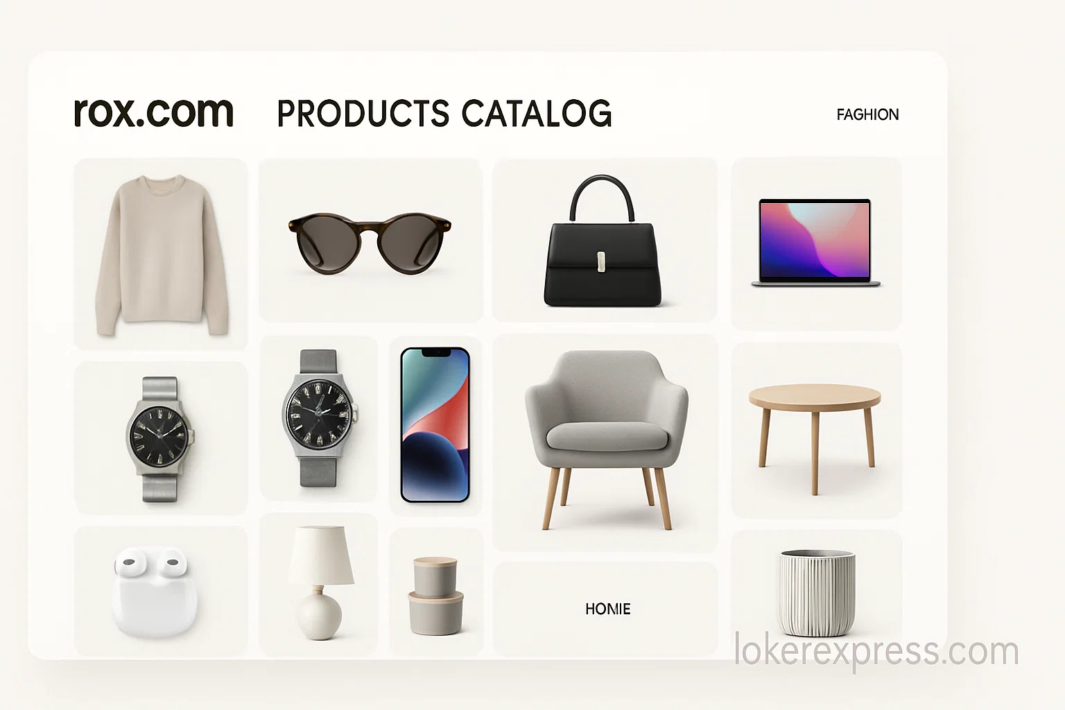 Rox.com Products Catalog