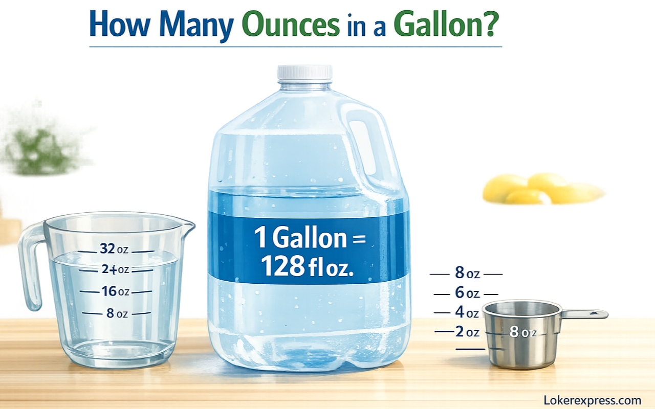 How Many Ounces in a Gallon